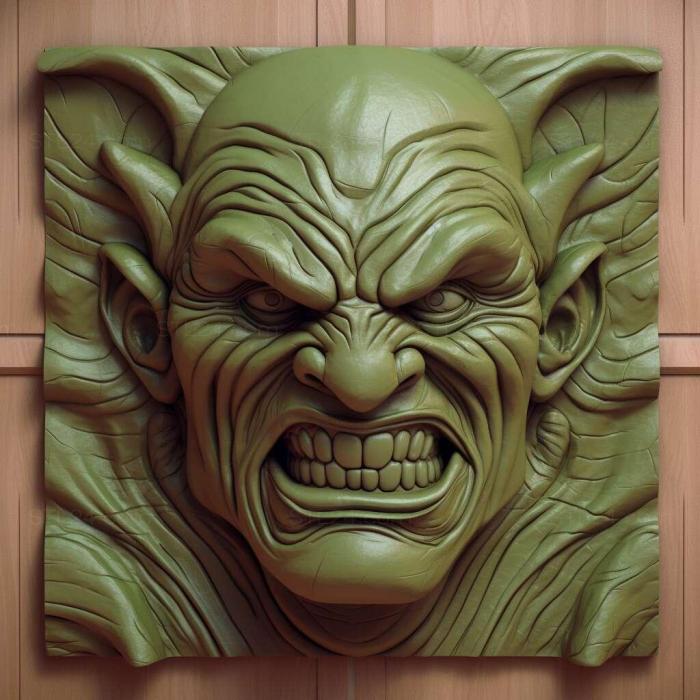 Characters (GREEN GOBLIN 1, HERO_4497) 3D models for cnc